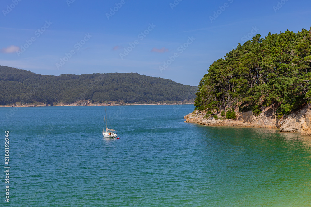 Obraz premium Boat at Vidreiro Beach