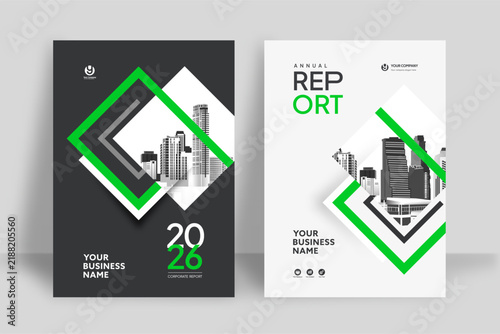 City Background Business Book Cover Design Template