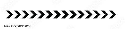 Horizontal row of chevron symbols pointing right with chevron pattern arrow pattern right direction repeating symbols directional marker graphic border arrow line design element pointing