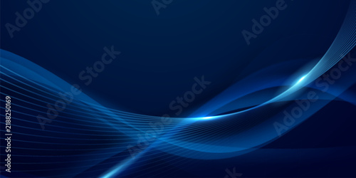 Vector illustration of an abstract blue background with luxurious elements.