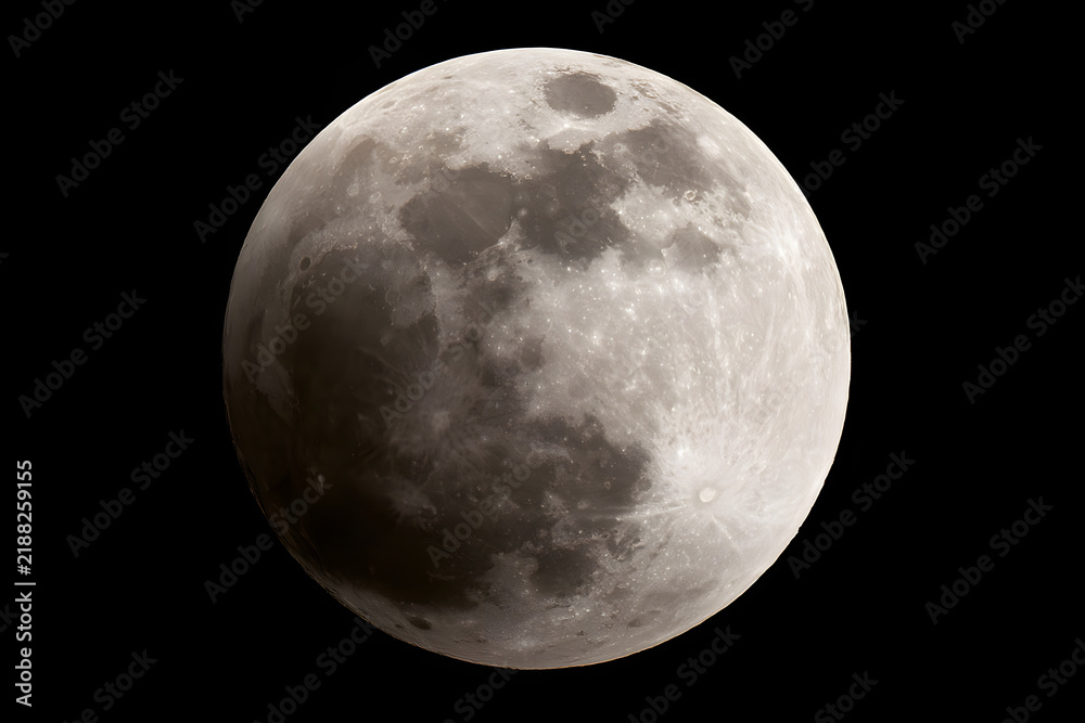 Fototapeta premium On the 28th of August 2026, a lunar eclipse was visible over France