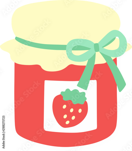 jar of strawberry jam