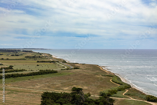 Принти на полотні Ile d'Oleron, Charente-Maritime, France

Ile d'Oleron Coastal expanse viewed from Chassiron Lighthouse overlooking the ocean and nearby fields