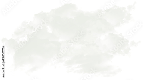 soft white cloud smoke effect with natural fluffy texture and rough edges isolated on transparent background png.