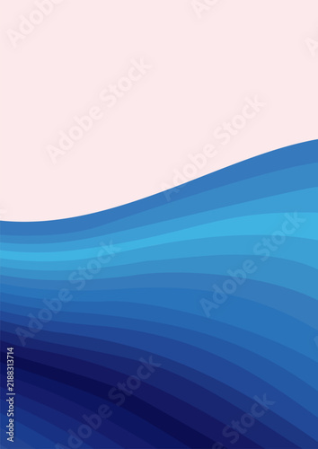 abstract blue wave background