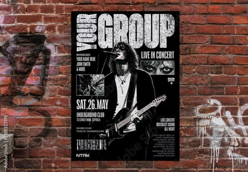 Grunge Style Concert Poster