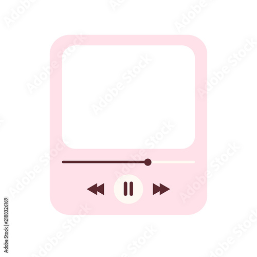 Obraz na płótnie mp3 player vector