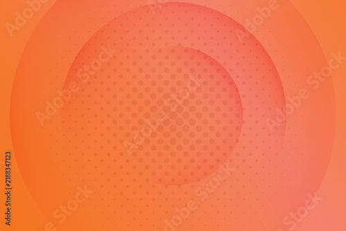 Orange Gradient Halftone Radial Background