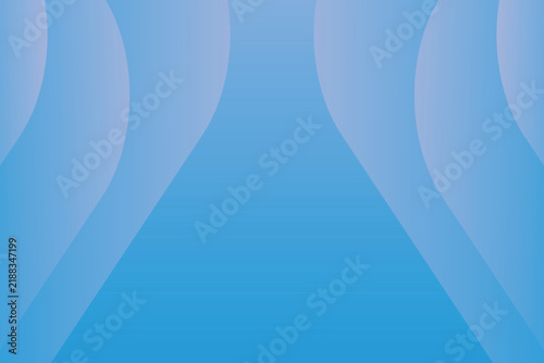 Abstract Blue Gradient Curved Wave Background