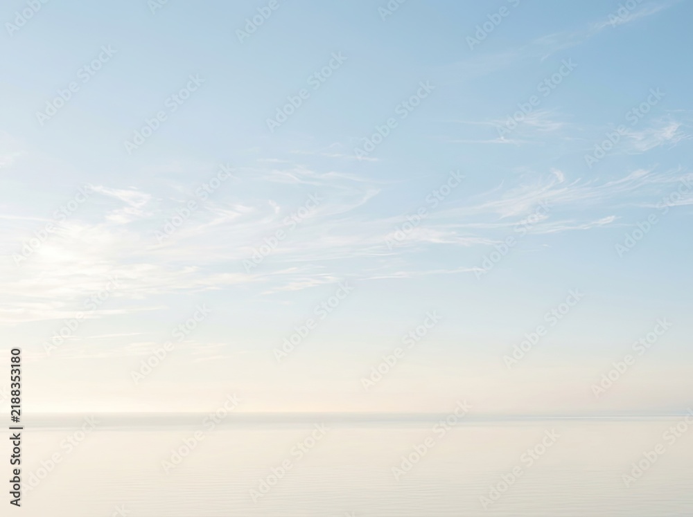 Obraz premium Soft Blue Minimal Sky