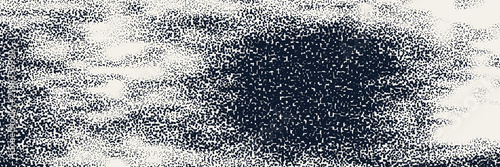 Halftone Cloud Illustration, Vintage Stipple Texture, Abstract Design Element Featuring Graphic, Retro
