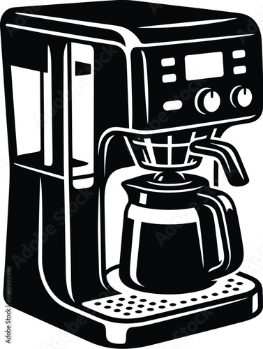 Fotografie Modern Drip Coffee Machine Vector