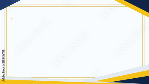 Modern certificate border with geometric shapes clean minimalist abstract design professional background for corporate documents and diplomas