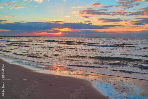 Ein Sonnenuntergang am Strand von Misdroy (polnisch: Międzyzdroje) gehört zu den schönsten Naturerlebnissen an der polnischen Ostseeküste.