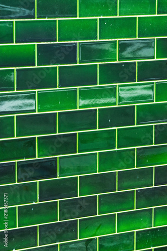 Tapety artystyczne Polished green tile