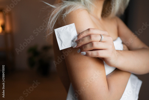 Konstfotografi Safe prophylactic AIDS prevention, contraception concept