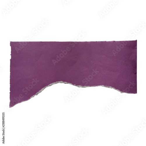 torn paper on white background