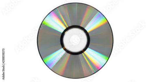 Modern silver cd disc icon