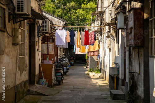 玻璃幕墙城市倒影微距