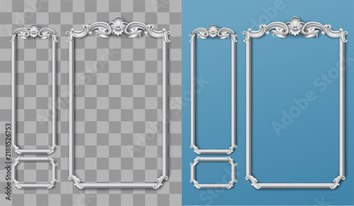 Obraz na płótnie Decorative Cabinet Panels Vector Template