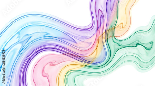 Abstract fluid art design with vibrant gradient swirls for creative digital backgrounds
