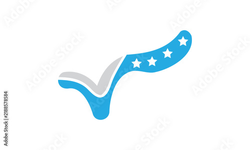 Blue Checkmark Icons Template