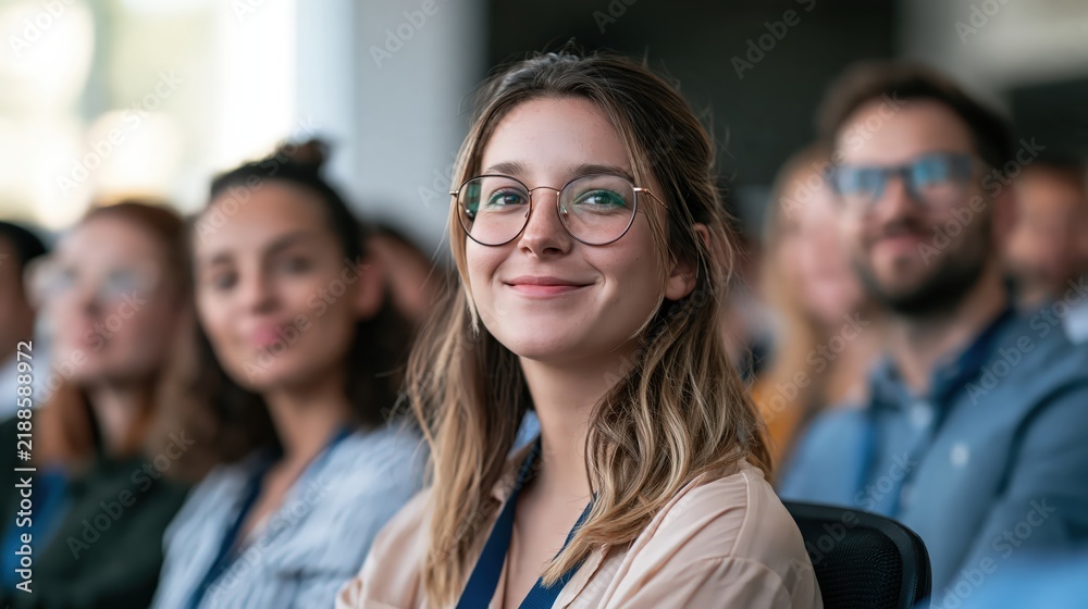 Obraz premium Diverse Employees Attending an Office Ergonomic Wellness Seminar