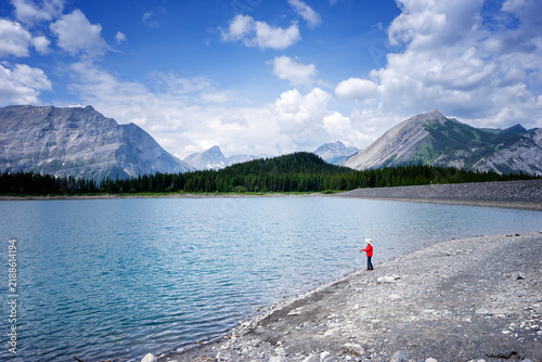 Lake In A mountain - June near Banff national park, Canada.
