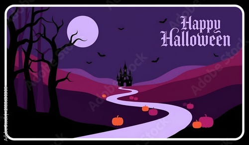 Halloween Background Collection – Haunted Houses, Castles, Pumpkins, Moon and Spooky Landscapes