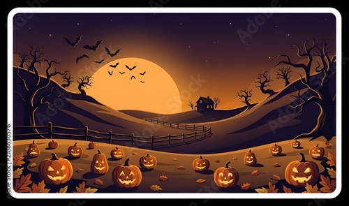 Halloween Background Collection – Haunted Houses, Castles, Pumpkins, Moon and Spooky Landscapes