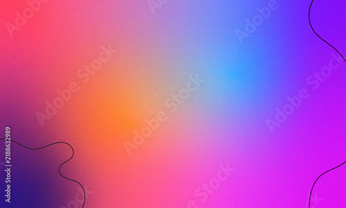 Abstract Multicolored Gradient Mesh with Organic Line Accents