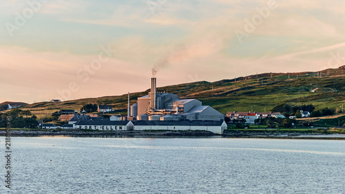 Quadro su tela Port Ellen Maltings and distillery on Islay, industrial heritage and scotch whis