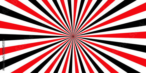 Red black and white sunburst background vector abstract grunge radial ray pattern texture