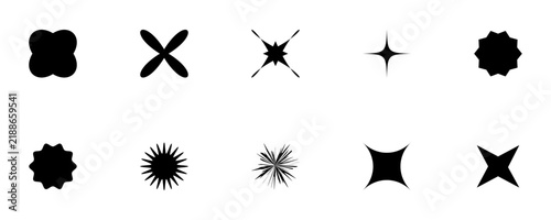 Y2K Futuristic Abstract Symbol – Retro Digital Tech Icon