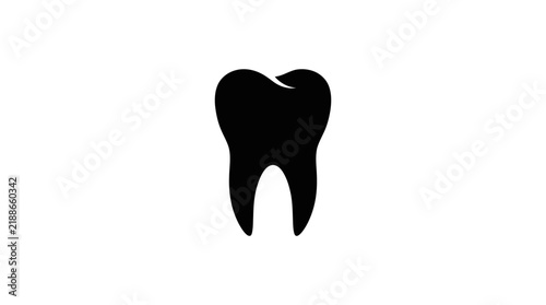 Minimalist Tooth Vector Icon