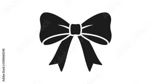 Black Bow Vector Illustration