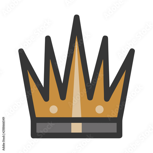 Plakat w ramie Crown icon