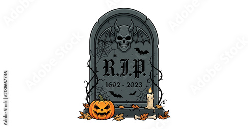 halloween pumpkin grave