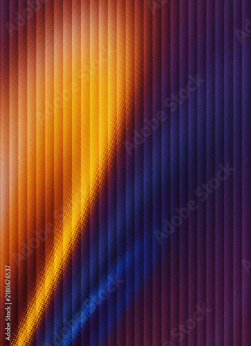 Konstfotografi Abstract background with orange, yellow, blue, and purple vertical stripes