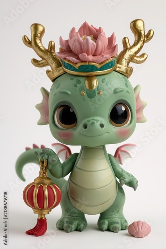 Golden Chinese Dragon Statue for Lunar New Year Decoration and Cultural Symbol