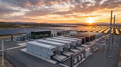 Obraz w ramie Solar Energy Storage