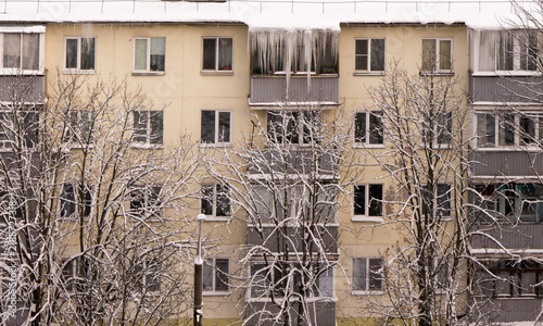 The Architecture backgrounds. Winter.