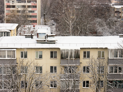 The Architecture backgrounds. Winter.