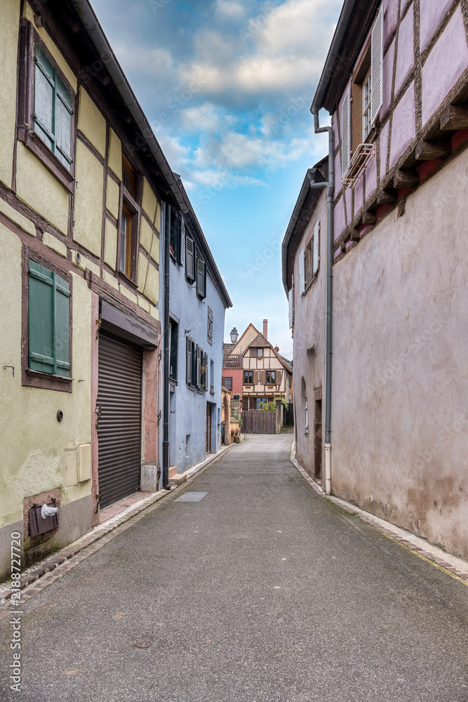 Fototapeta premium Bergheim is a French commune, located in the Haut-Rhin department, in the Alsace region.