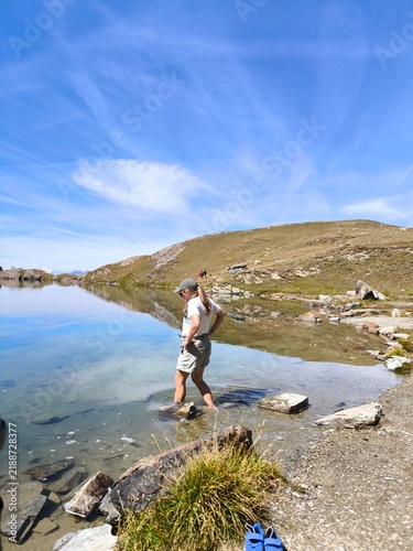 Foto lakes Pinter, Aosta valley, hiking in Italy