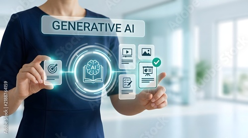 Obraz na płótnie Exploring the future of innovation generative ai and its transformative potential