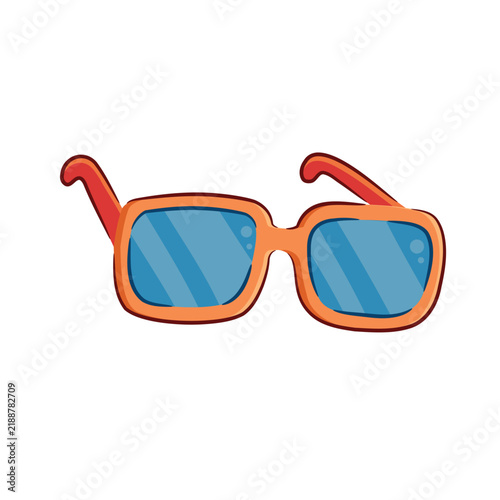 Obraz na płótnie Orange Sunglasses Vector Illustration