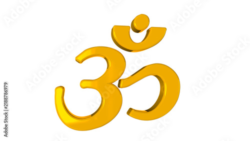 Canvas Print Om Sign Hindu Religion Symbol