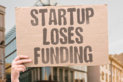 Fotografie "Startup loses funding" Venture capital drying up for early-stage technology companies