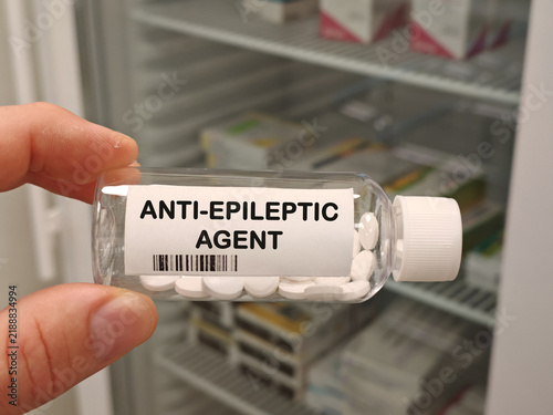 Fotografie ANTI-EPILEPTIC AGENT neurological drug class for epilepsy seizures anxiety pain